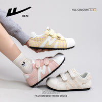 Warrior, versátil, retro, giro Velcro Dexun, sapatos casuais casuais e casuais na moda, mulheres coreanas solteiras de alto valor