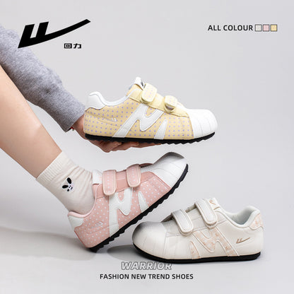 Warrior, versátil, retro, giro Velcro Dexun, sapatos casuais casuais e casuais na moda, mulheres coreanas solteiras de alto valor