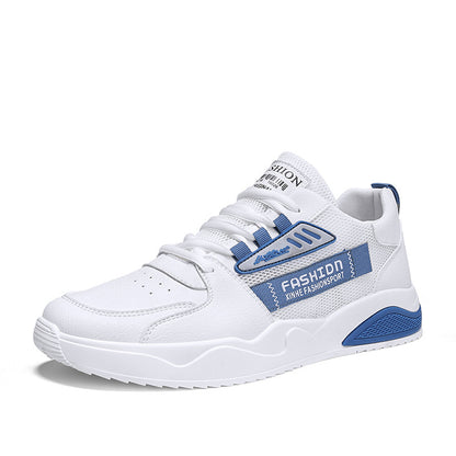 Sapatos Masculinos de Verão 2025 Novos Sapatos Desportivos Casual Versáteis, Sapatos Pequenos de Quadro Branco Respiráveis e Resistentes a Odores, Sapatos de Rede Masculina