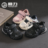 Sapatilhas desportivas pretas para rapazes, sapatilhas casuais cor-de-rosa cor-de-rosa em pele de outono, sapatos infantis guerreiro, sapatos para estudantes para idades dos 6 aos 12 anos