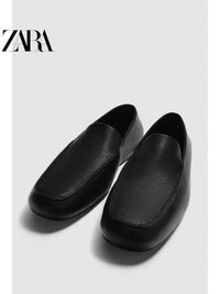 ZARA 2026 Primavera/Verão Novos Sapatos Náuticos Masculinos de Couro EDIÇÃO LIMITADA 2653720 800