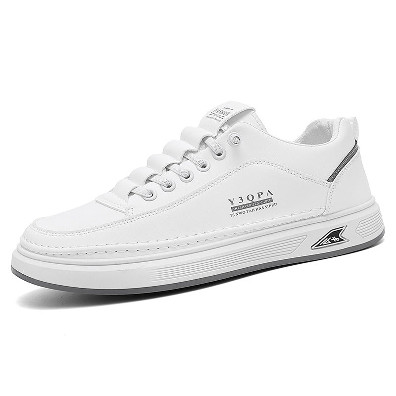 Sapatos de primavera para homem, novos sapatos brancos respiráveis, ténis desportivos casuais de um só pedal na moda, sapatos modernos