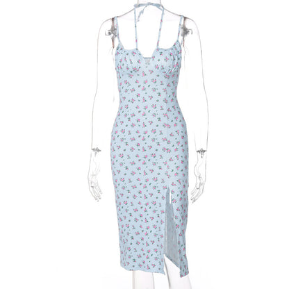 Europa e América 2026 Vestido Feminino Floral Com Fitas Altas e Quentes, dropshipping na Amazon, comércio exterior por grosso
