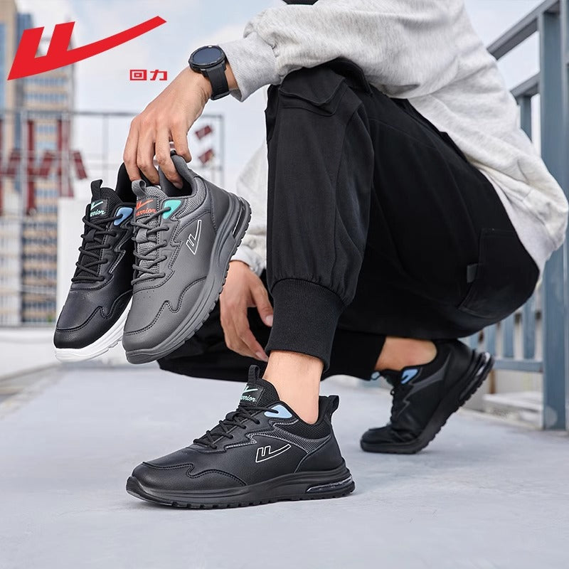 Warrior tem sapatilhas rasas de sola grossa, ténis simples, baixos e leves para deslocações, sapatos casuais casuais para homens
