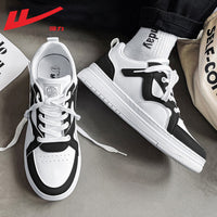 Warrior casual e versáteis sapatilhas de sola grossa com sentido de design, sapatos baixos e de alto valor, sapatos desportivos masculinos de moda outdoor