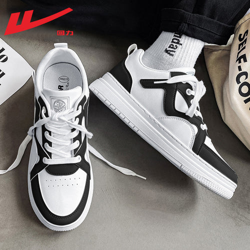 Warrior casual e versáteis sapatilhas de sola grossa com sentido de design, sapatos baixos e de alto valor, sapatos desportivos masculinos de moda outdoor