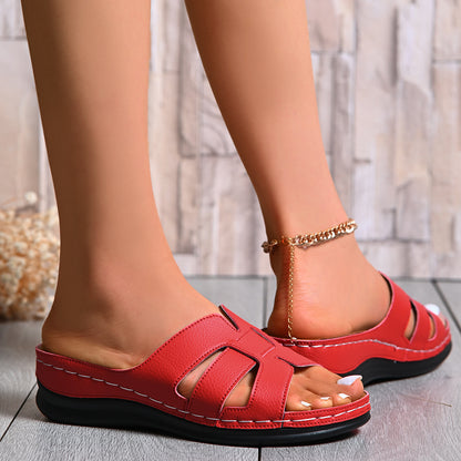 Sapatos femininos de verão, chinelos femininos, sandálias, novo estilo desportivo feminino confortável, leve e leve e sola grossa