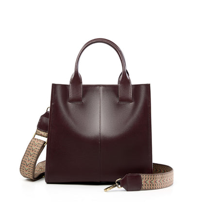 Malas Femininas Tote, Novas Malas Cruzadas Primavera/Verão 2026, Mala de Ombro Único com balde de grande capacidade, Mala Feminina em Pele Genuína
