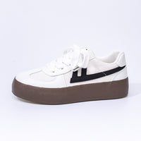 Sapatos Warrior board para casais, ténis de treino retro retro leves e enérgicos, sapatos casuais arredondados de sola grossa, sapatos unissexo simples