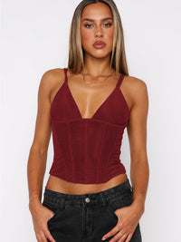 Uma camisola versátil de cintura fina em V profundo e cinder estilo europeu e americano de venda transfronteiriça, nova e sexy em estilo cinder em V para comércio externo por grosso