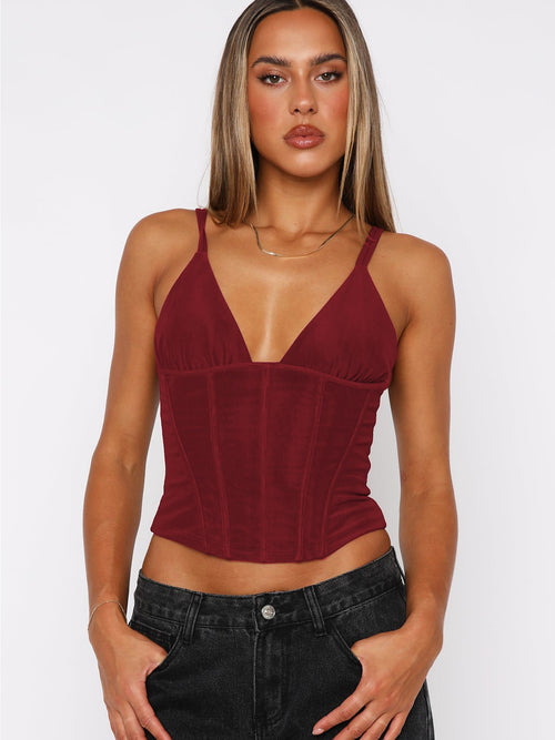 Uma camisola versátil de cintura fina em V profundo e cinder estilo europeu e americano de venda transfronteiriça, nova e sexy em estilo cinder em V para comércio externo por grosso