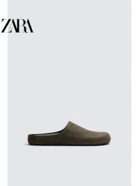 ZARA 2026 Primavera/Verão Novo Sapato Masculino de Couro com Bico Redondo, Bloco de Cores e Plataforma Fechada 2764720 500