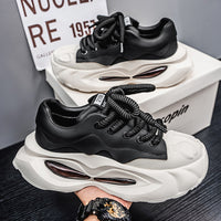 Sapatos de Homem 2025 Verão Novo Versátil Moderno Com Sola Confortável Com Almofada de Ar Confortável Para Aumentar a Altura Sapatos Desportivos Casuais para Homens