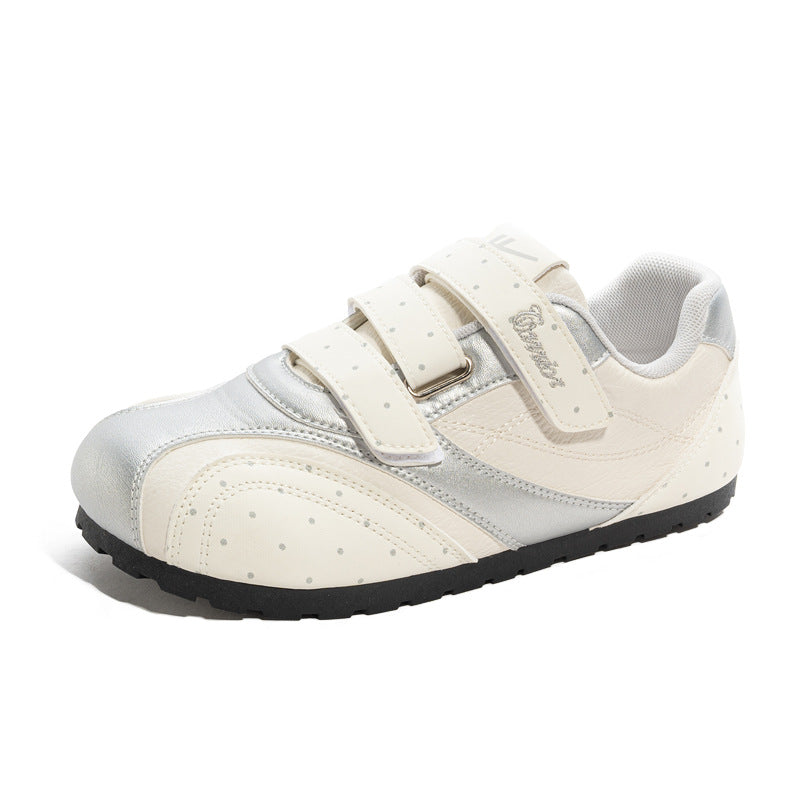 Sapatos de treino moral confortáveis e energéticos da Warrior Warrior, sapatos de malha simples versáteis, modernos e respiráveis, sapatos femininos de velcro de alto valor