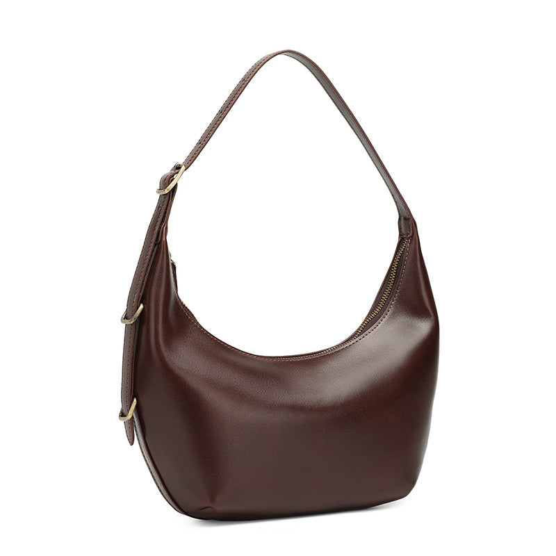 Sacos, sacos de bolinhos de nicho coreano, malas femininas na moda na primavera/verão sob as axilas, malas cross-body de grande capacidade, croissants de ombro único