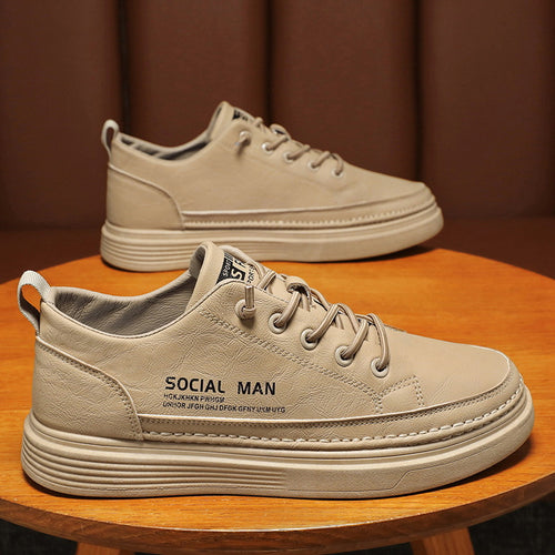 Sapatos masculinos de verão, sapatos brancos finos e respiráveis, sapatos de couro modernos e versáteis, ténis casuais, sapatos de trabalho, sapatos modernos