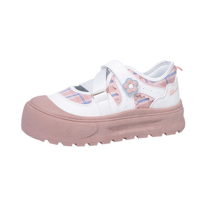 Ténis Warrior de sola grossa, confortáveis, versáteis e fofos, sapatos casuais modernos e de alto custo-benefício, sapatos individuais femininos enérgicos coreanos