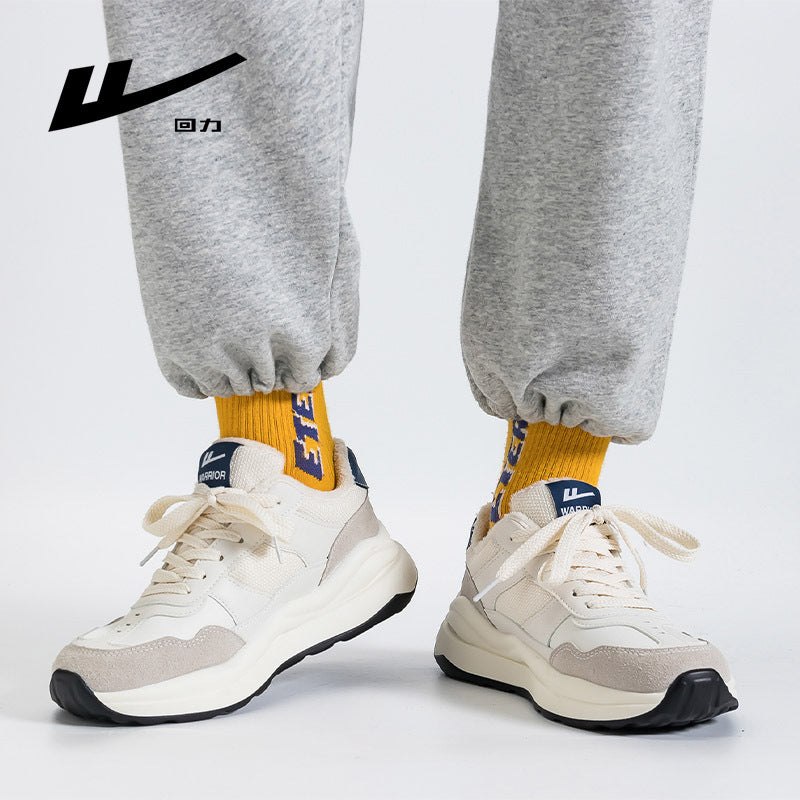 Sapatos minimalistas de topo de gama baixos Warrior, ténis de inverno versáteis forrados a fleece, sapatos casuais de casal