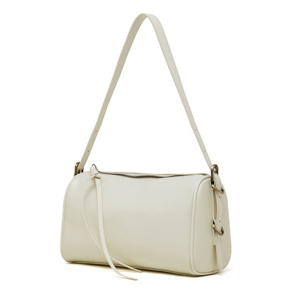 Bolsas de pele curtida vegetal para mulher, novas bolsas tote cruzadas para primavera/verão 2026, malas femininas em pele genuína de grande capacidade, bolsas de almofada de ombro simples