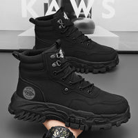 Botas de trabalho altas para outono 2024 para homem, botas Martin para exterior para o exterior, na moda, versáteis e de sola grossa