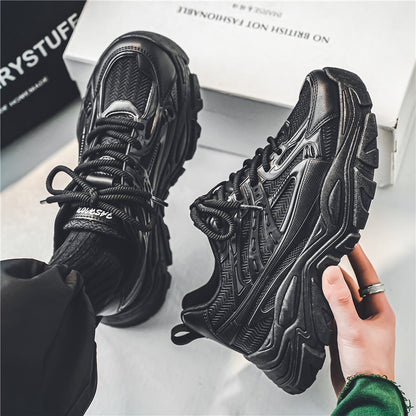 Calças masculinas, sapatos de pai, sapatos brancos desportivos ao estilo Hong Kong, sapatos modernos, sapatos casuais baixos e versáteis da moda na primavera