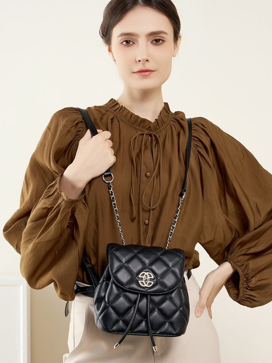 Malas: Mochila coreana de couro genuíno para mulheres, novo design de mochila na moda de 2026 com grande capacidade