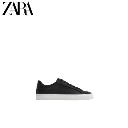 ZARA 2026 Primavera/Verão Novos Sapatos Masculinos Tênis Básico Simples com Cadarço e Bico Redondo Leve 2200720 800