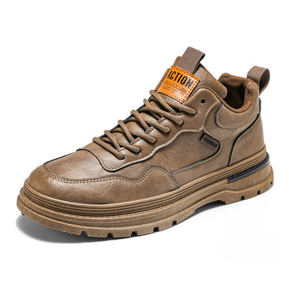 Botas Martin sapatos de primavera para homem, novos sapatos de trabalho impermeáveis e respiráveis, sapatos utilitários versáteis e modernos, sapatos casuais, sapatos de prancha para homens