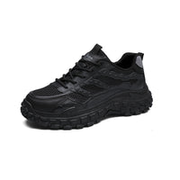 Sapatos Masculinos Transfronteiriços Vivos 2025 Novo Vestuário Desportivo Desportivo Preto de Trabalho Impermeável, Antiderrapante, Resistente ao Desgaste e Proteção Durável contra o Trabalho