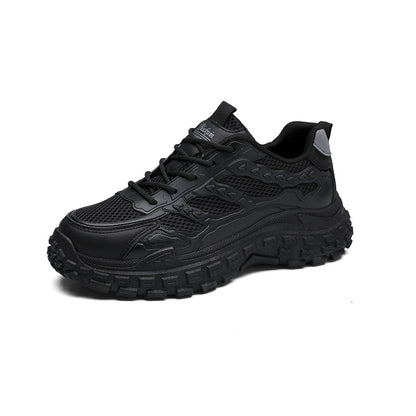 Sapatos Masculinos Transfronteiriços Vivos 2025 Novo Vestuário Desportivo Desportivo Preto de Trabalho Impermeável, Antiderrapante, Resistente ao Desgaste e Proteção Durável contra o Trabalho