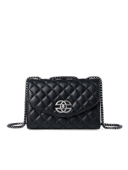 Malas femininas mais vendidas, estilo novo de nicho coreano, malas de corrente, couro genuíno de luxo leve de luxo cross-roll de gama alta para primavera/verão