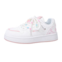 Sapatos Warrior matcha verde dopamina com sola grossa, sapatos quentes de estudante com atacadores, tie-dye e respiráveis, sapatos femininos de alto valor com blocos de cor