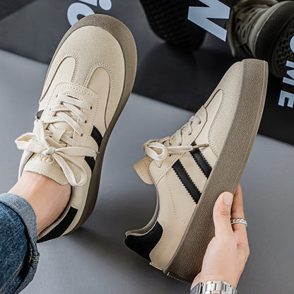 Sapatos de Treino Moral para Homens, 2025 Novo Design de Nicho de Verão Estilo Hong Kong Ténis Casuais Vintage Baixos