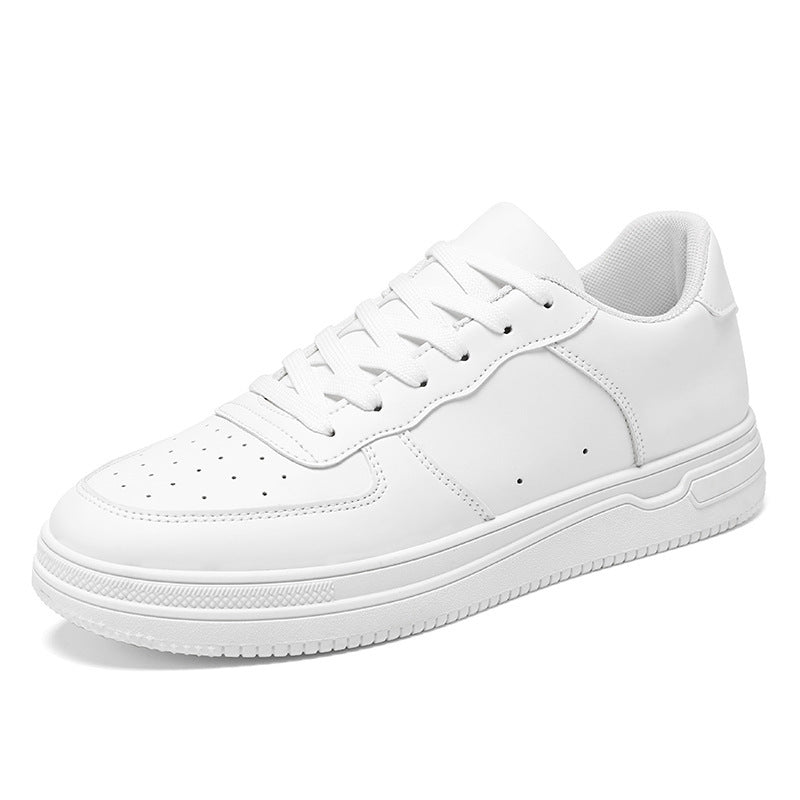 Sapatos masculinos de verão, sapatos brancos novos e respiráveis, ténis versáteis de sola grossa e modernos, ténis casuais, ténis, sapatos modernos