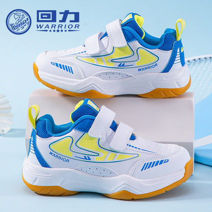 Novos ténis desportivos em pele, ténis de treino Warrior para rapazes e raparigas, sapatos casuais versáteis com velcro, sapatos leves com sola