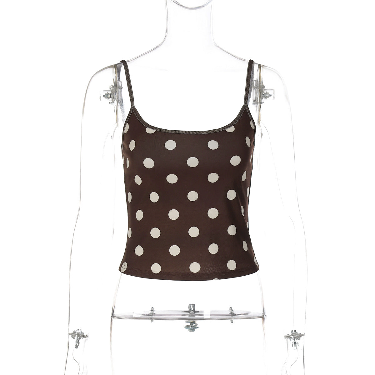 Camisola Versátil de Estampado Slim Fit Slim 2026 para Moda Feminina Europeia e Americana de Verão 2026, Camisola Versátil de Peça Única