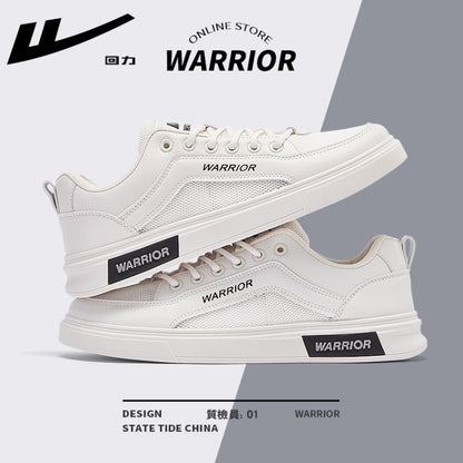 Sapatos casuais confortáveis de sola grossa para homem Warrior, novos ténis de moda de rede de verão com rede respirável, ténis versáteis e modernos