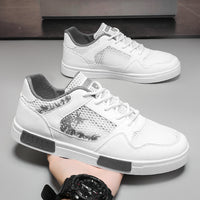Sapatos masculinos de malha fina, respiráveis, respiráveis de verão, sapatos desportivos masculinos de malha oca, casuais, leves, modernos e versáteis