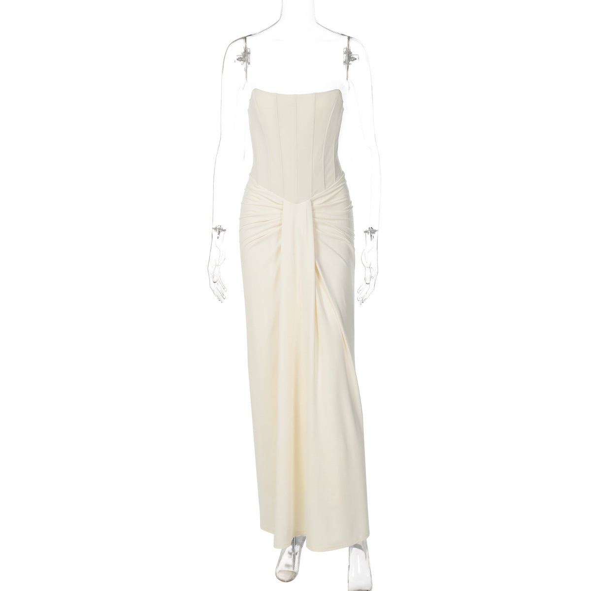Roupa feminina mais vendida na Amazon, vestido elegante streetstyle streetstyle estilo streetstyle mais vendido na Amazon, vestido sexy de espinha de peixe sem alças, sem alças,