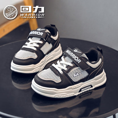 Warrior 2026 Novos Sapatos Versáteis e Confortáveis para Rapazes, Sapatos de Sola Grossa com Blocos de Cor e Modernos de Rede Simples, Sapatos Mágicos Respiráveis