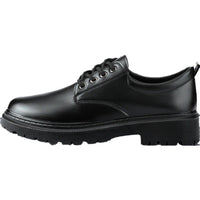 Sapatos de couro guerreiro masculinos, roupa formal de negócios, sola casual macia respirável para todas as estações, estilo britânico, sapatos pretos para noivo que aumentam a altura