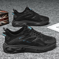 Sapatos de proteção para o trabalho de parto, sapatos masculinos de verão, novos sapatos respiráveis, ténis modernos versáteis de sola grossa e antiderrapantes, sapatos casuais de pai