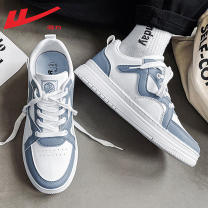 Warrior casual e versáteis sapatilhas de sola grossa com sentido de design, sapatos baixos e de alto valor, sapatos desportivos masculinos de moda outdoor