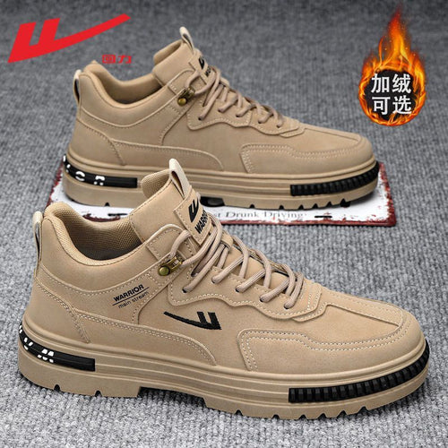 Warrior Versátil 2025 Novos Sapatos de Trabalho Botas Martin Simples Com Atacadores Masculinos Ténis Desportivos Casuais para Deslocações ao Ar Livre