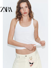 Bolsa feminina ZARA 2026 Verão com pingente de rato e porta-chaves 6688710 604