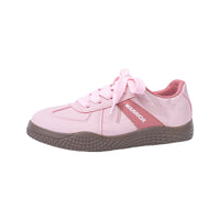 Saltos altos com dopamina guerreiro, sapatos casuais versáteis com atacadores, solas macias que não cansam os pés, sapatos de treino alemães femininos, sapatos planos coreanos