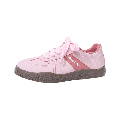 Saltos altos com dopamina guerreiro, sapatos casuais versáteis com atacadores, solas macias que não cansam os pés, sapatos de treino alemães femininos, sapatos planos coreanos