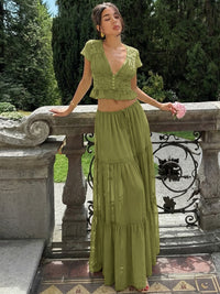 T-shirt elegante de galã de chiffon de renda, estilo francês e americano, vestido comprido largo largo até gravata