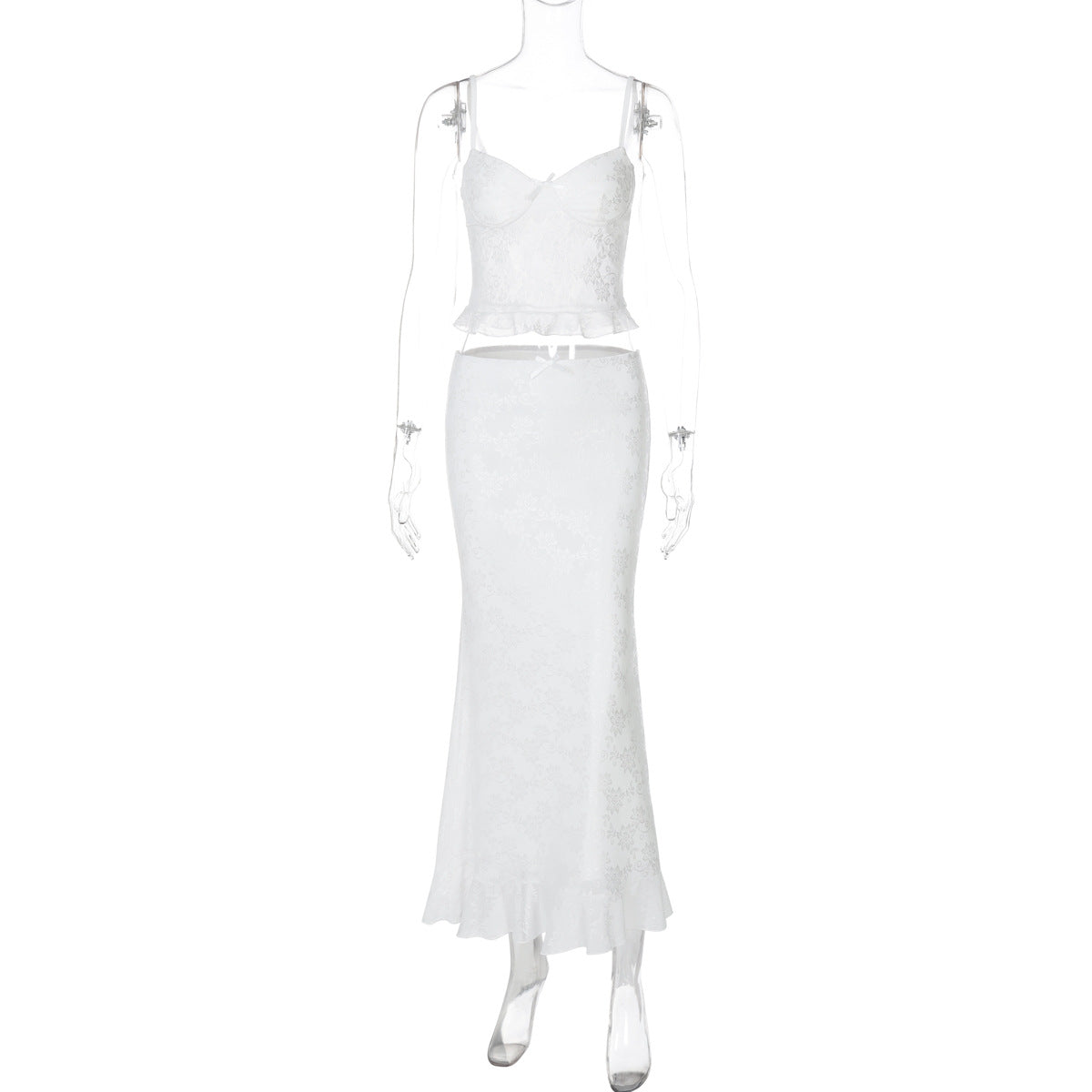 Moda feminina europeia e americana, nova coleção: conjunto de vestidos compridos para raparigas sensuais de renda, renda em retalhos, justo, justo às ancas, para mulheres