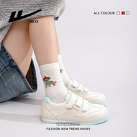 Os novos sapatos de treino morais, confortáveis e versáteis da Warrior, sapatos simples femininos com blocos de cor e design de alto valor, sapatos casuais simples e modernos